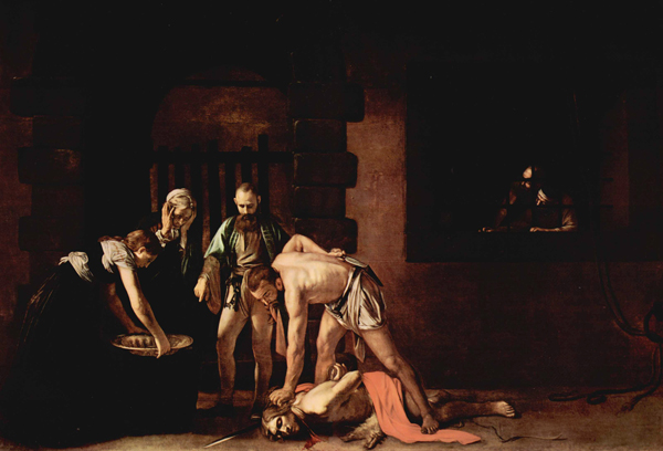 Усекновение головы Иоанна Крестителя. Картина Микелианжело Караваджо