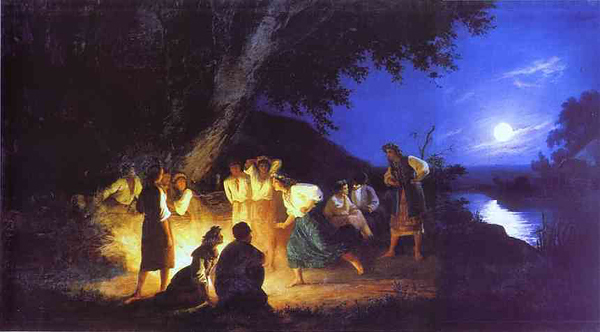 Ночь на Ивана Купалу. Картина Генриха Семирадского 