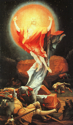Воскресение Иисуса Христа. Маттиас Грюневальд