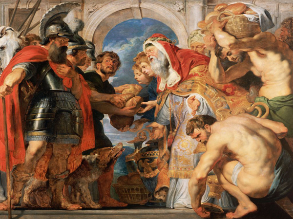 Мелхиседек благословляет Авраама. Картина Питера Пауля Рубенса