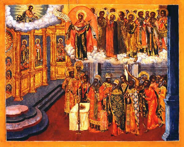 Явление Богородицы во Влахернском храме в Константинополе