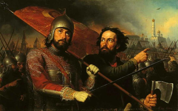 Минин и Пожарский, картина Михаила Скотти, 1850 год