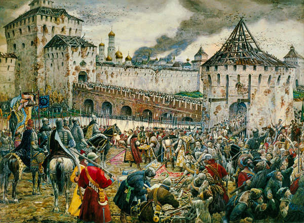 Изгнание поляков из Кремля, картина Эрнста Лисснера