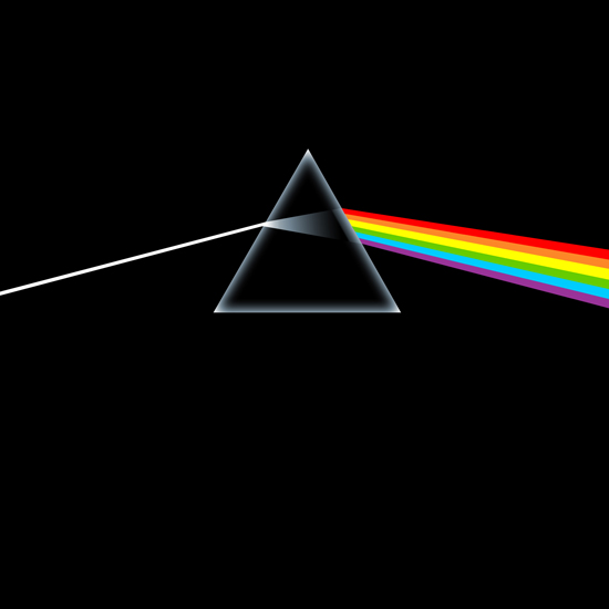 Обложка альбома Pink Floyd "dark side of the moon"